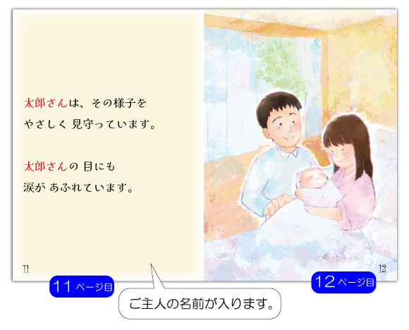 二分の一成人式のプレゼントの絵本の11ページ目